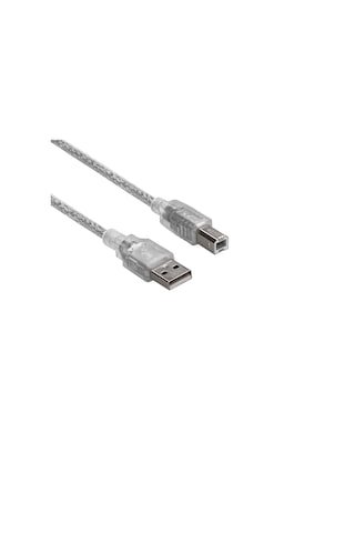 Usb 2.0 Yazıcı Kablosu Şeffaf Usb Yazıcı Kablosu 10m
