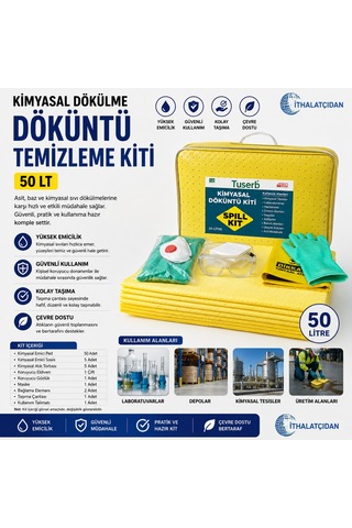 Kimyasal Dökülme Döküntü Temizleme Kiti 50 Lt Bant Marketim Kimyasal Dökülme Döküntü Temizleme Kiti 50 Lt Bant Marketim
