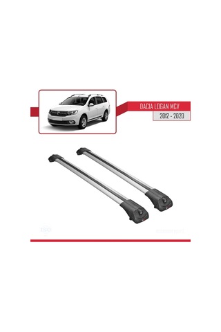 Dacia Logan Mcv 2012-2020 Arası İle Uyumlu Ace-1 Ara Atkı Tavan Barı Gri