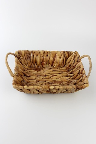 Hasır Rattan Ekmeklik Ekmek Sepeti Dikdörtgen 22,5 17cm Çok Renkli