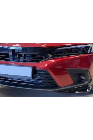 Honda Civic 2022+ Fe 1 Ön Panjur Kaplaması Piano Black Tek Parça