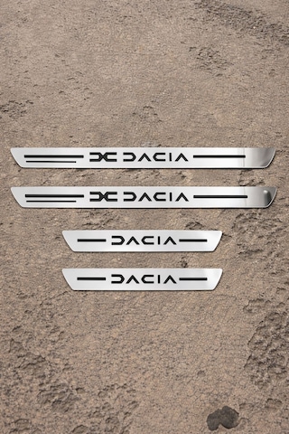Dacia Uyumlu Özel Kapı Eşik Yazısı Krom