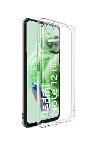Xiaomi Redmi Note 12 5g Kılıf Kamera Korumalı Silikon Şeffaf Arka Kapak