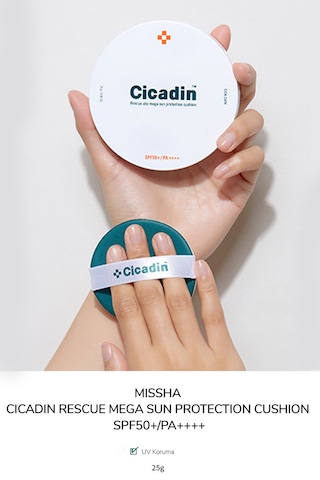 Missha Hassas ve Sivilce Eğilimli Ciltler için Yüksek Uv Korumalı Cushion Güneş Kremi SPF50+ / PA++++ 25 G