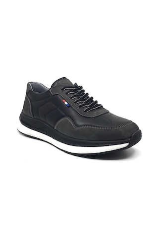 Luis Figo %100 Hakiki Deri Ortopedik Erkek Rahat Günlük İthal Köpük Taban Yeni Sezon 40-44 Siyah