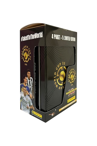 Toyika Panini Club World Cup 25 Lisanslı Orijinal Tin Teneke Kutu Trading Kartları Cards Koleksiyonluk