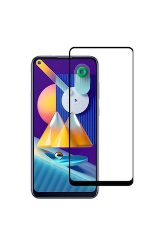Ally Sm Galaxy M11 Full Glue Tempered Cam Ekran Koruyucu- 5775