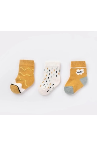 Biorganic Cute 3'lü Bebek Çorabı 68448