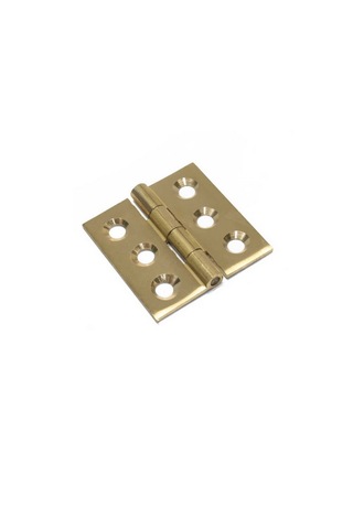 4 Adet Pirinç Yaprak Sabit Menteşe 4 Cm 2mm 4cmx4cm