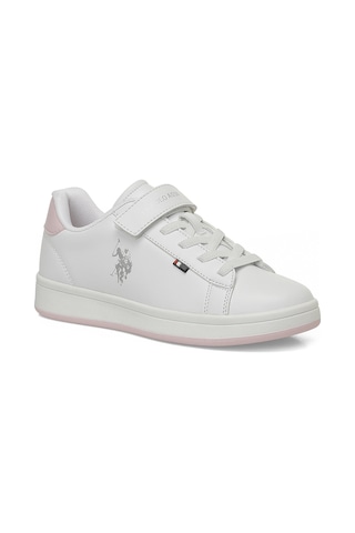 U.s. Polo Assn. Enıya Jr 6fx Beyaz Kız Çocuk Sneaker 000000000102155726 Beyaz-pudra