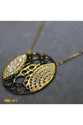 Osmanlı Motif Yuvarlak Kolye (407365484)