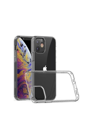 Apple Uyumlu iPhone 12 Mini Kılıf Şeffaf Tam Koruma Sağlayan Premium Tpu Silikon Kapak Ryc/coss Şeffaf