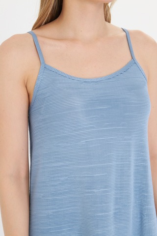 Gülkurusu Kadın Askılı Piliseli Elbise Mavi