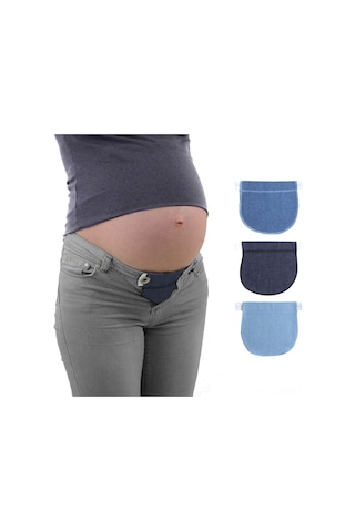 Ximistore9 Gebelik Ve Şişmanlık Döneminde Kullanıma Uygun Denim Bel Uzatıcı, Pantolon Belini Ayarlayarak Rahatlıkla Giyin