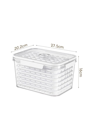 Büyük Kapasiteli Buz Yapma Ve Saklama Kabı Beyaz