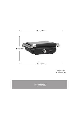Homend Grilliant 1366H 2000 W Tost Makinesi