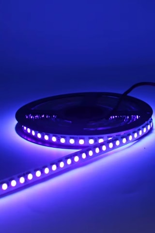 Ultraviyole 2835 Şerit Led 12v Uv Şerit Led Black Light 120 Ledli 5 Metre