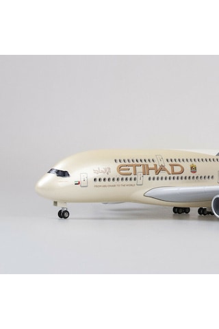 Etihad Airways A380 Yolcu Uçağı Model Uçak 1/160 Ölçek 46cm