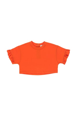Panço Kız Çocuk crop T-shirt Oranj 001