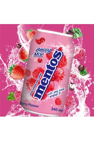 Mentos Hindistan Cevizi Jölesi Parçacıklı Karışık Orman Meyvesi Aromalı İçecek 340 ML