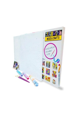 Magic Art Sayılarla Boyama Tuval 40x50 Cm Şirin Köy