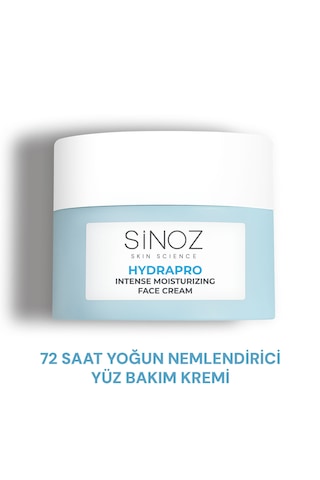 Sinoz Hydrapro Su Bazlı 72 Saat Yoğun Nemlendirici Yüz Bakım Kremi 50 ML