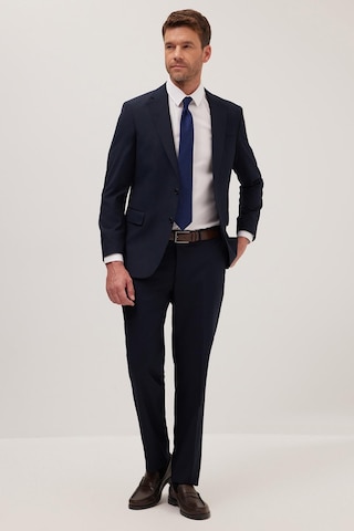 Tudors Erkek Slim Fit Mono Yaka Lacivert Takım Elbise-41298 Lacivert