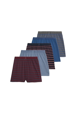 Marks & Spencer 5’li Pamuklu Dokuma Boxer Seti T14008377F Çok Renkli