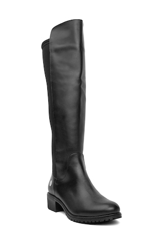 Mammamia D24kc-2100 - B Kadın Hakiki Deri Casual Çizme Siyah