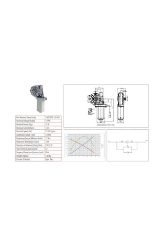 Kormas 12v Cam Kaldırma Motoru sürgülü Otomatik Kapı--kayar Basa N11.10609