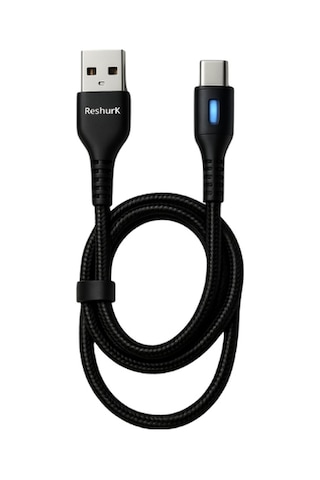 Ferro Re-095 Reshurk Type-c Hızlı Şarj - Ledli - Hasır Kablo 6.0 Amper 66w
