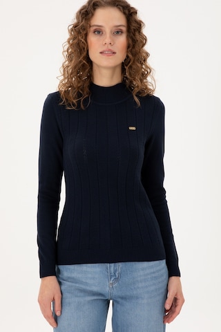 U.S. Polo Assn. Kadın Lacivert Balıkçı Yaka Kazak 50292977-VR033