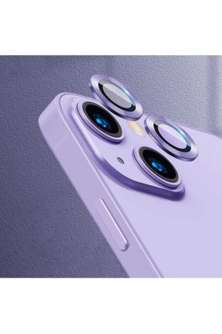 Apple Uyumlu iPhone 13 Mini Zore Cl-02 Kamera Lens Koruyucu Mor