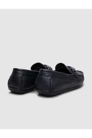 Cabani Sanvano Hakiki Deri Lacivert Erkek Loafer