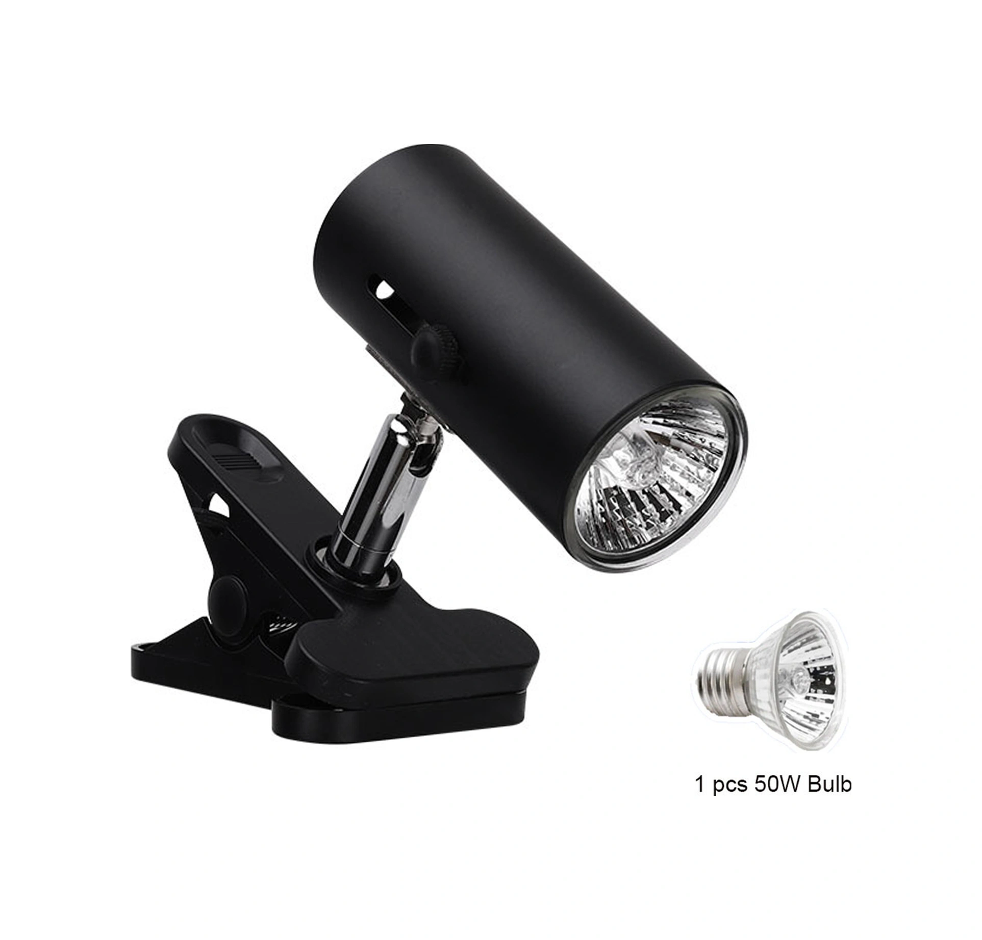 Skycity Sürüngenler İçin Isıtıcı Işık, Güneş Işığı Simülasyonu, E27 Vida, 50w Ampul, Döner Bağlantı, Avrupa Standartı, Siyah Siyah