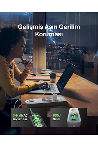 Belkin Surge Plus 6'lı Çoklu Priz