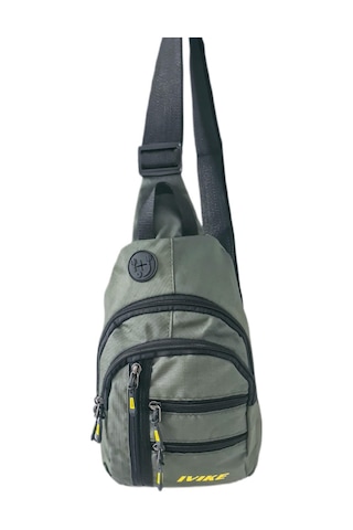 Anılbags Anıl Bags Keten Kumaş Haki Ve Usb Çıkışlı, Askılı Çapraz Göğüs