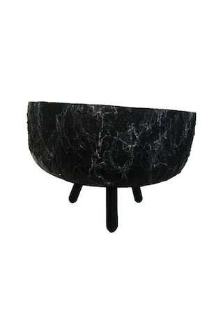 Ayaklı Bahçe Saksı Siyah Renk