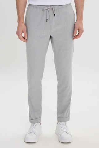 Ac&Co / Altınyıldız Classics Slim Fit Dar Kesim Beli Bağlamalı Yan Cepli Erkek Pantolon - Gri