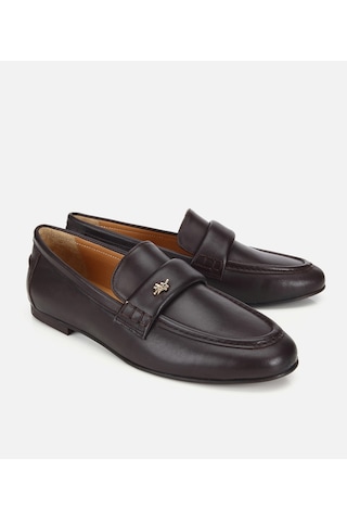 Hotiç Kadın Deri Kahverengi Yumuşak Dokulu Klasik Loafer