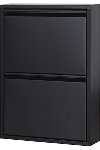 Kaser Metal 2'Li Metal Ayakkabılık Siyah