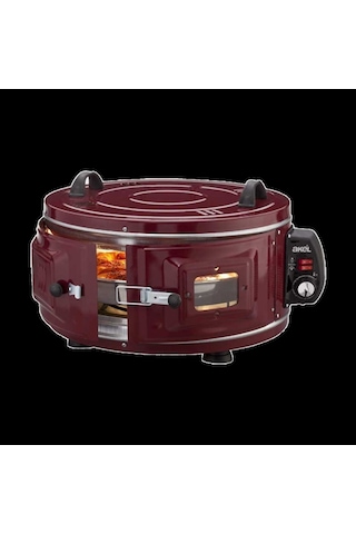Yuvarlak Davul Fırın 53 Cm 1300w 50-320 C Ayarlı Termostat