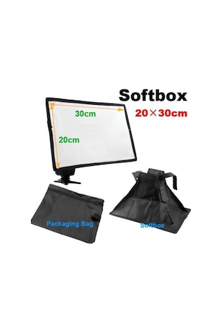 20X30Cm Tepe Flaş için Softbox Diffuser Işık Yumuşatıcı