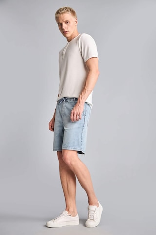 Defacto Relax Fıt Esnek Belli Jean Bermuda Şort H8869ax26smnm39 Mavi-nm39