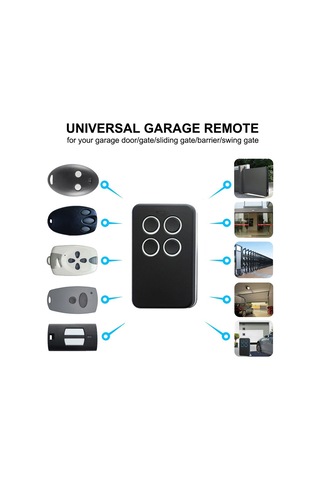 Crackedice 2 Adet Evrensel Çok Frekanslı Garaj Kapısı Uzaktan Kumandası