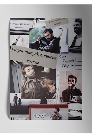 Metal Baskı Parlak Duvar Tablosu - Poyraz Karayel, Dizi