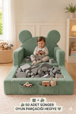 Dizanor Mini Nest 6'sı 1 Arada Bebek Oyun Parkı Ve Park Yatak Koyu Pembe 70 X 130