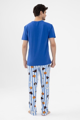 Erkek Kısa Kollu Pamuklu Hayvan Desenli Pijama Takımı Ko6303pj-2 Saks