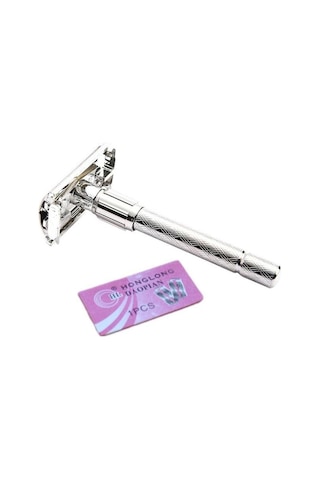 Sones 2 Adet Ayarlanabilir Güvenlik Klasik Paslanmaz Çelik Jilet Erkek Güvenlik Çift Kenarlı Bıçak Tıraş