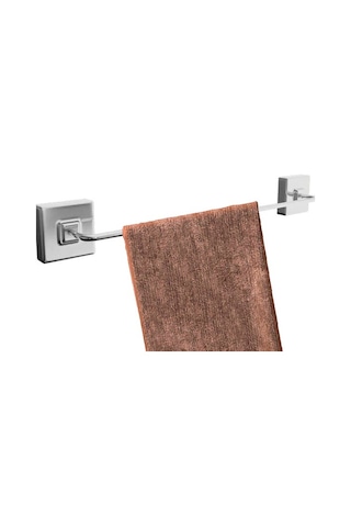 Sas Delmeye Son Yapışkanlı Banyo Mutfak Uzun Havluluk Askısı Krom